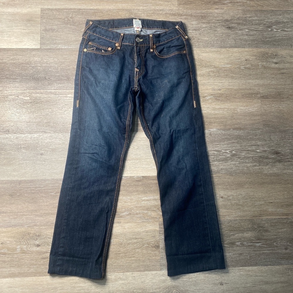 Y2K early 2000s True Religion mens size 32 blue jeans